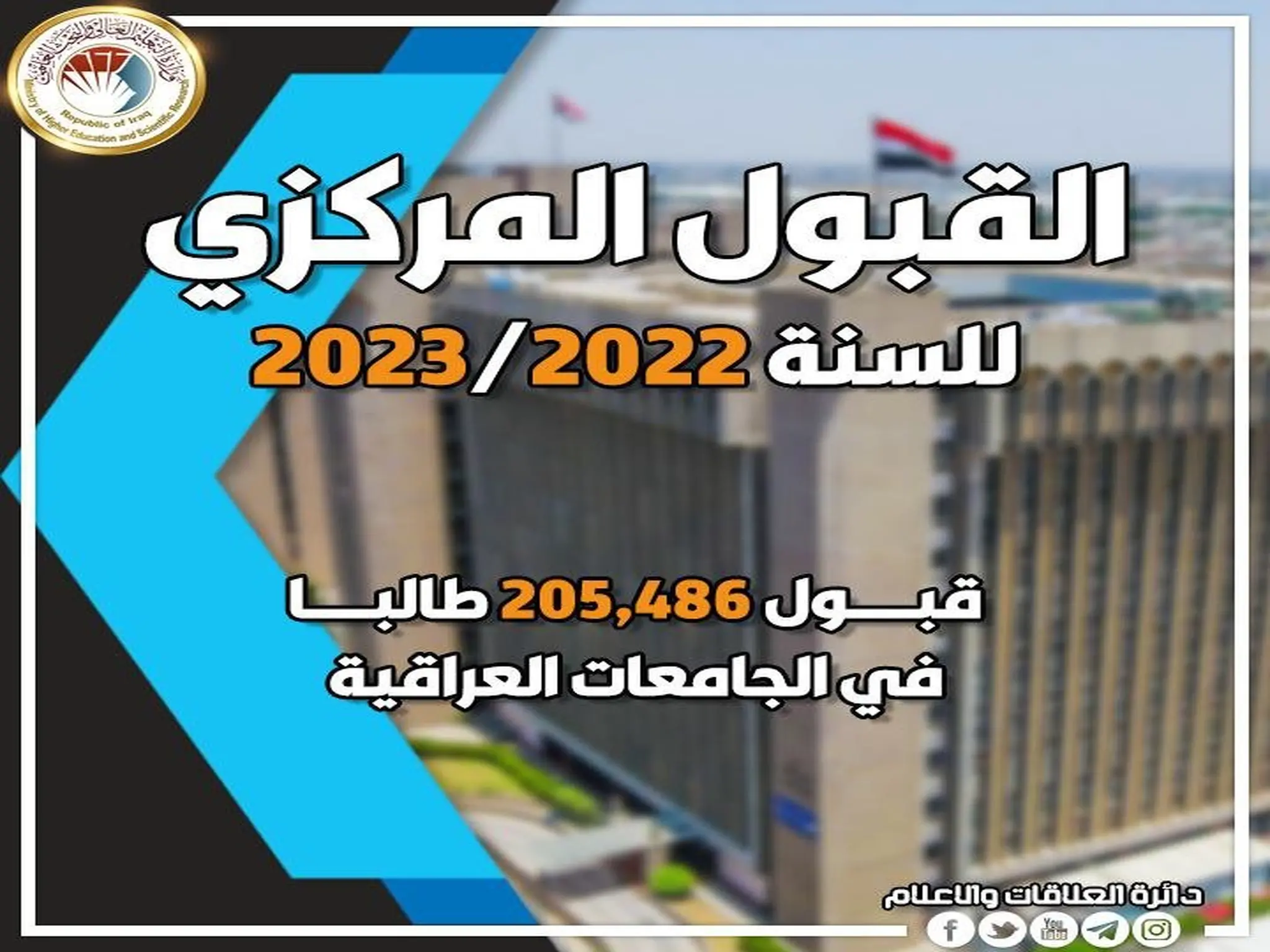 هنا نتائج القبول المركزي في بغداد 2023/2022