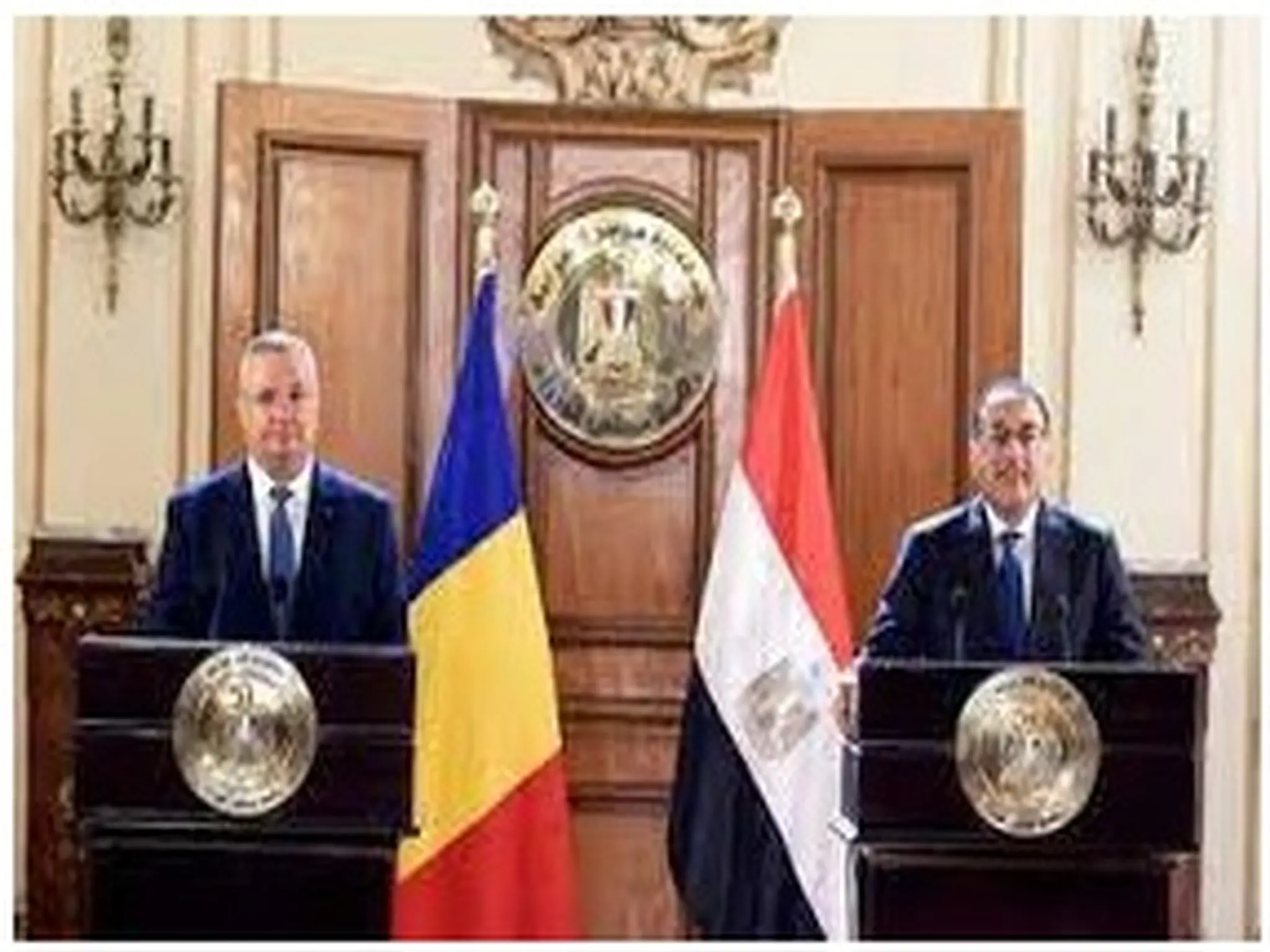 زياره رئيس وزراء دوله رومانيا لتوقيع اتفاقية بين مصر ورومانيا