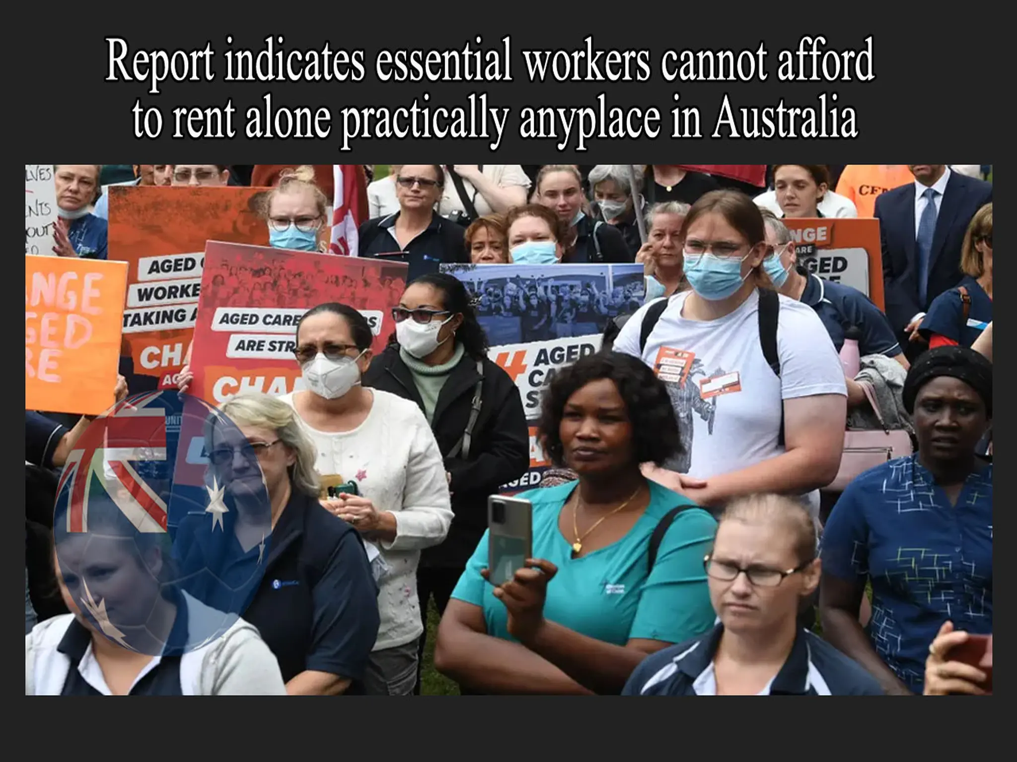 Report indicates essential workers cannot afford to rent alone practically a place in Australia