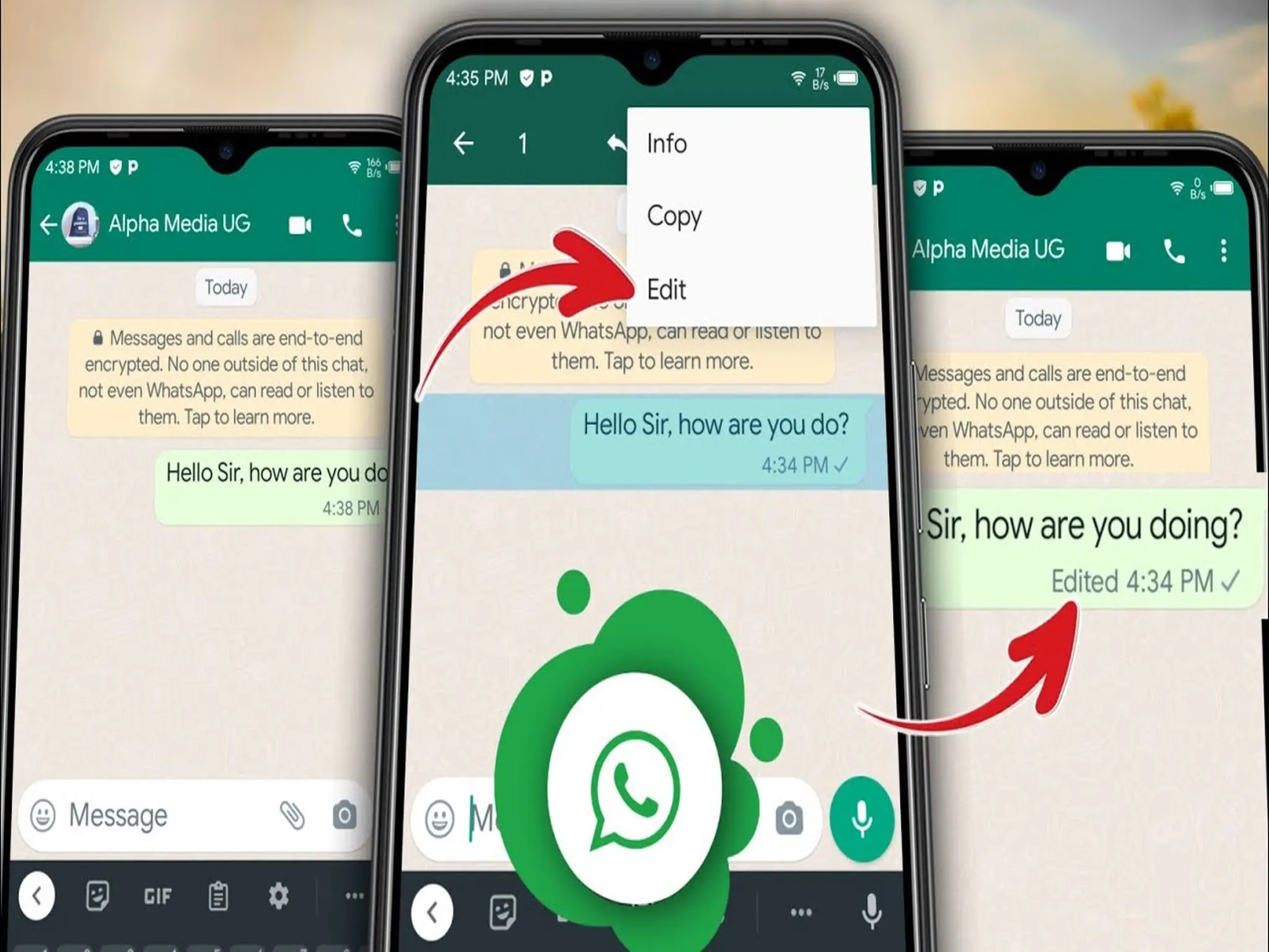 WhatsApp allows users to edit sent messages within just 15 minutes