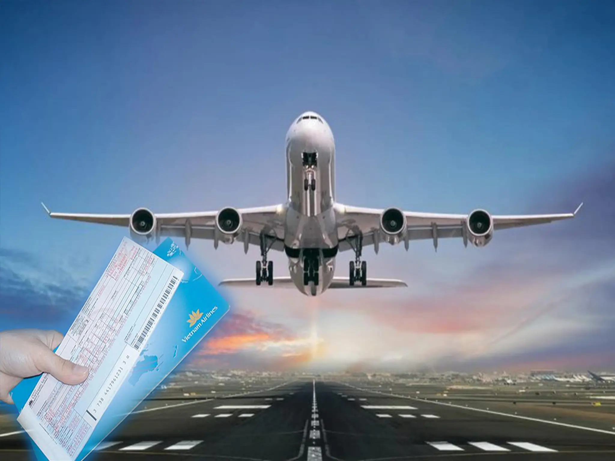 Announcing a 25% discount on booking international airline tickets for a period of two weeks