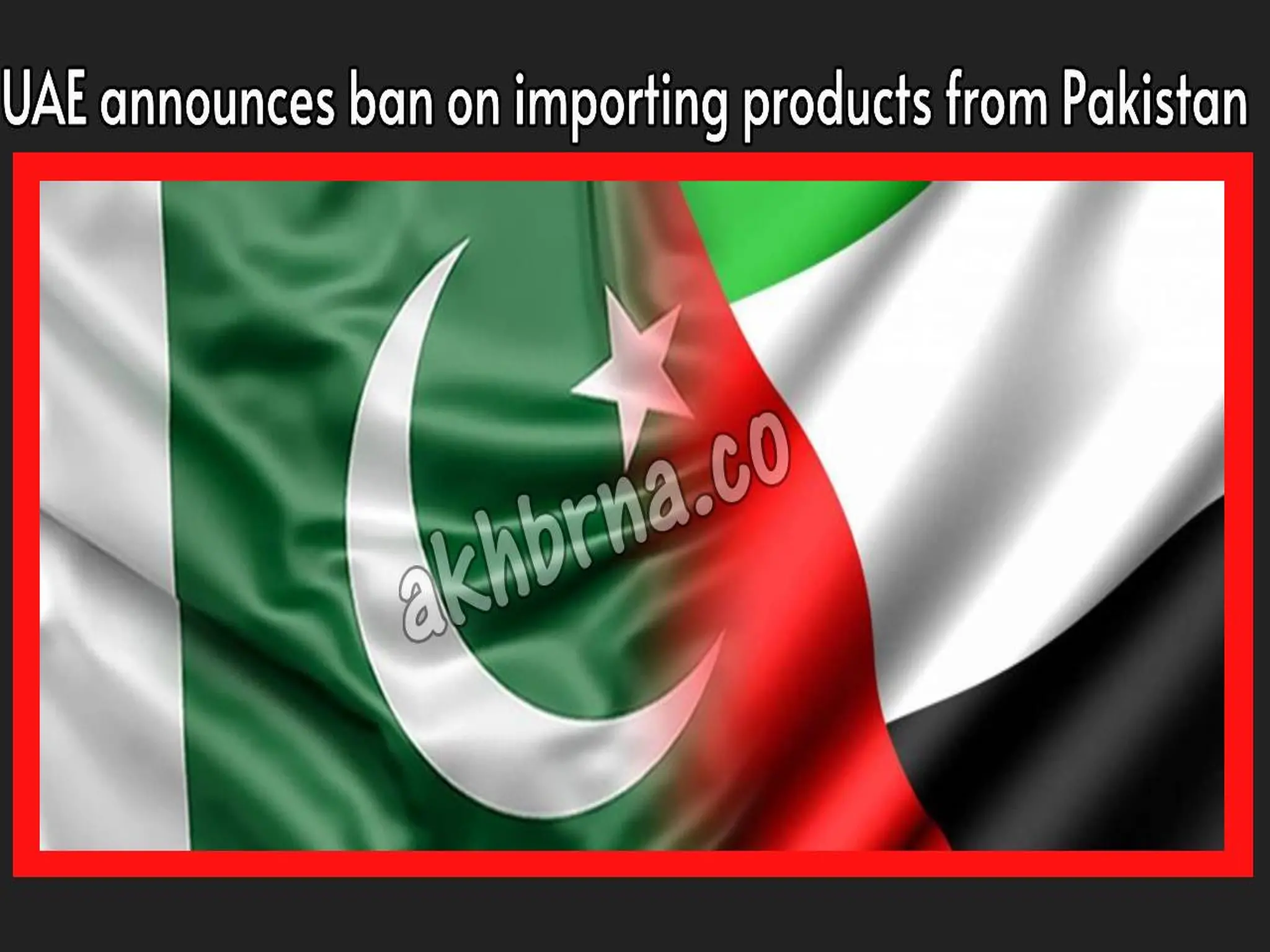 UAE announces ban on importing some products from Pakistan