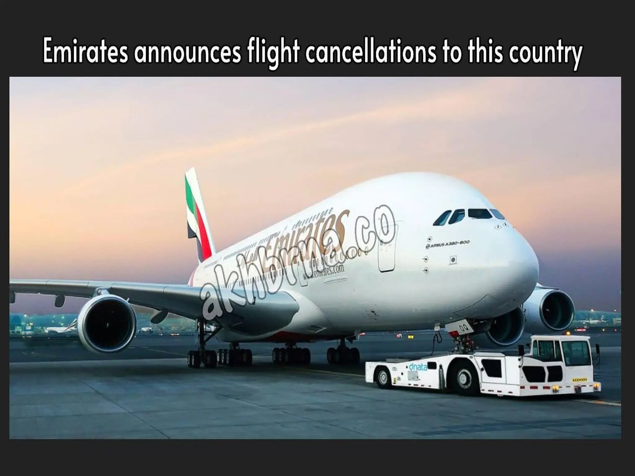 Emirates announces the cancellation of flights to and from this country.. Details