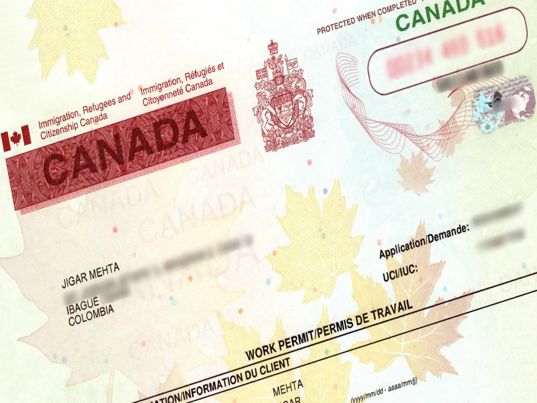 Canada determines when a Canadian work permit is needed