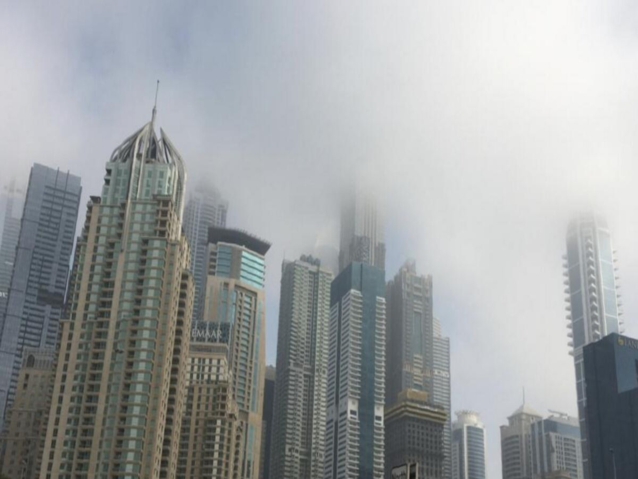 The weather forecast in the Emirates today warned of rain in some areas