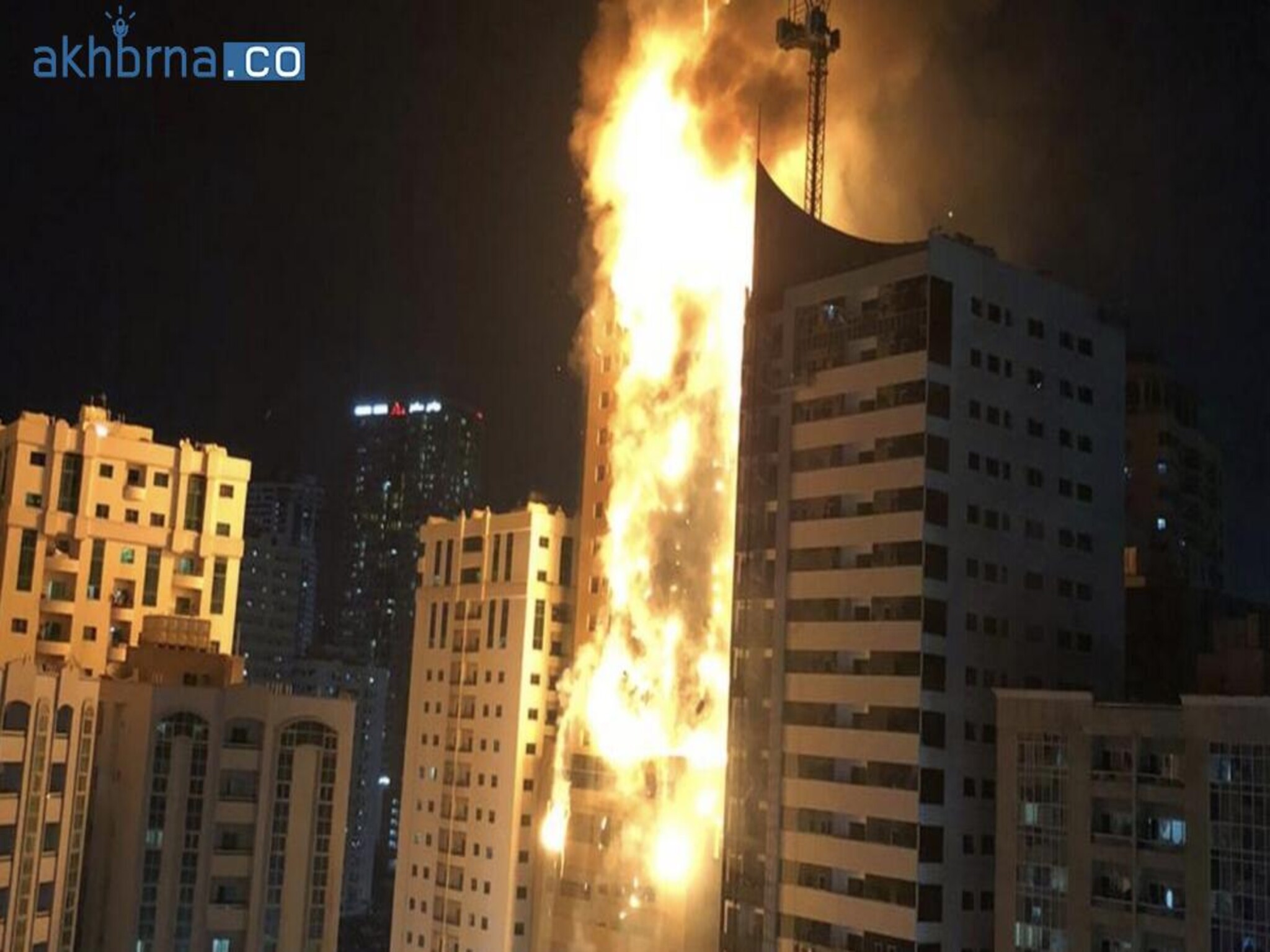UAE: A massive fire engulfs Sharjah tower, leaving 5 dead and 44 injured