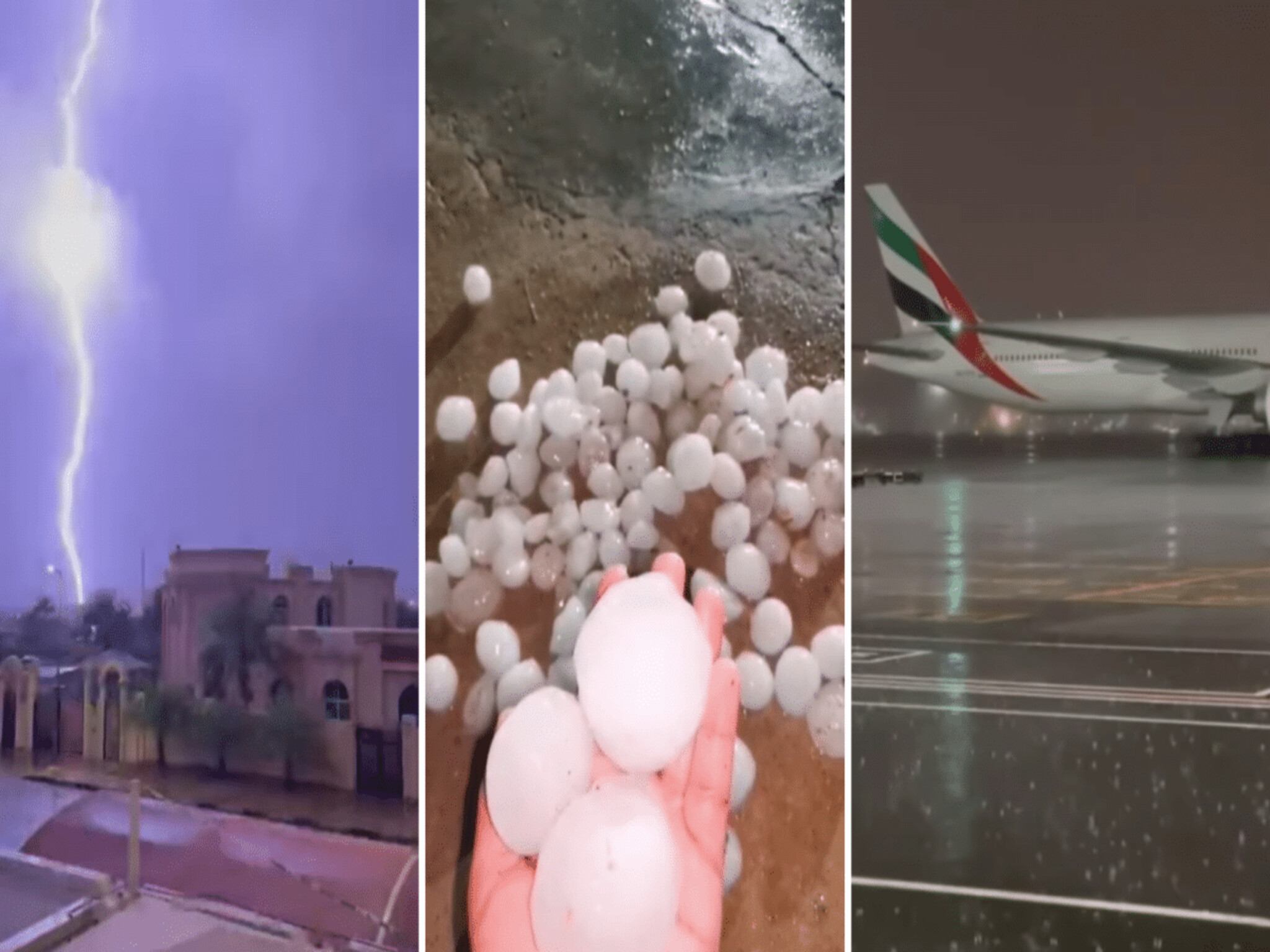 شركات إماراتية تعلن إيقاف خدماتها مؤقتا بسبب العاصفة