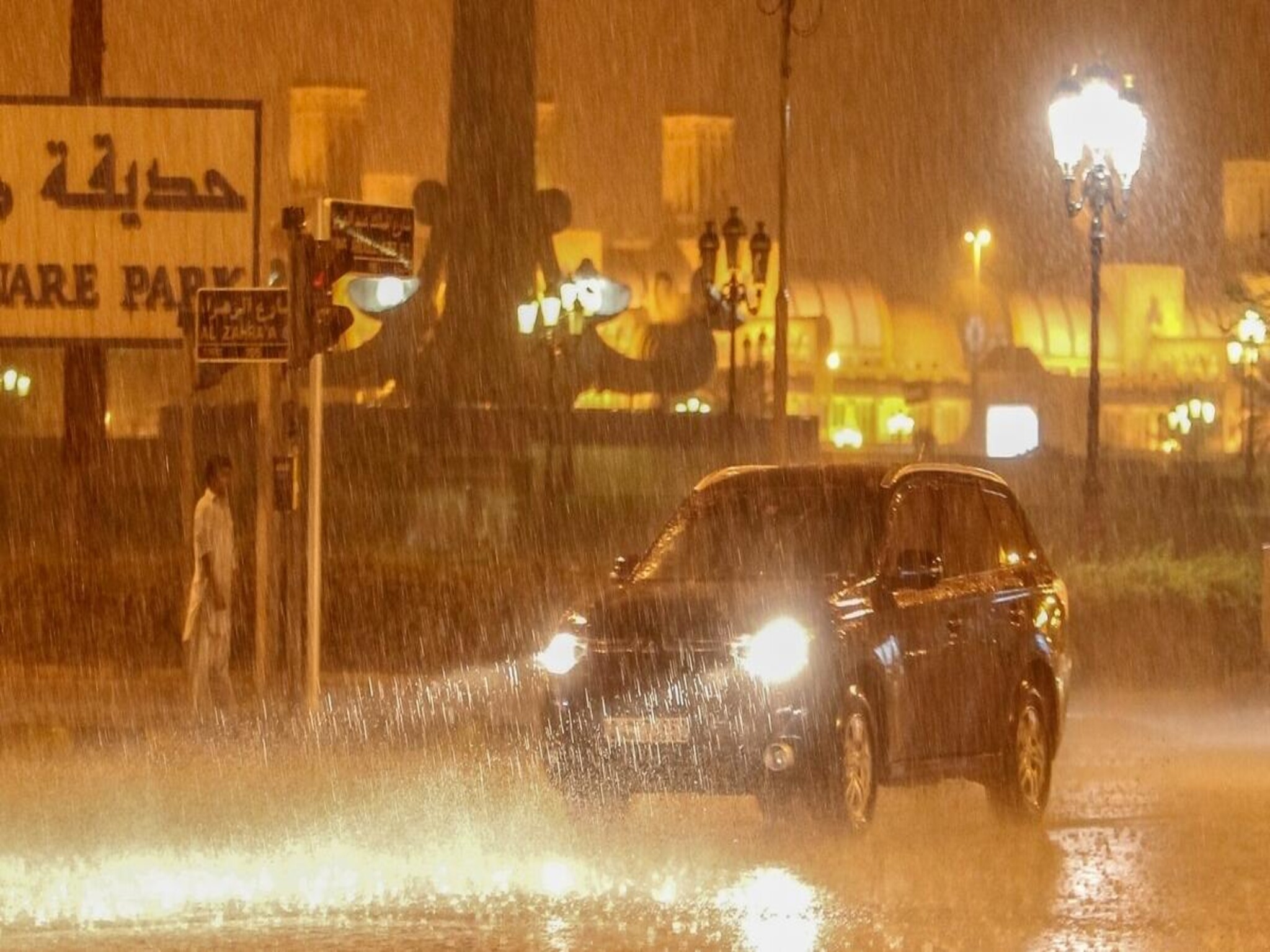 عواصف برد تضرب بعض المناطق في الإمارات اليوم