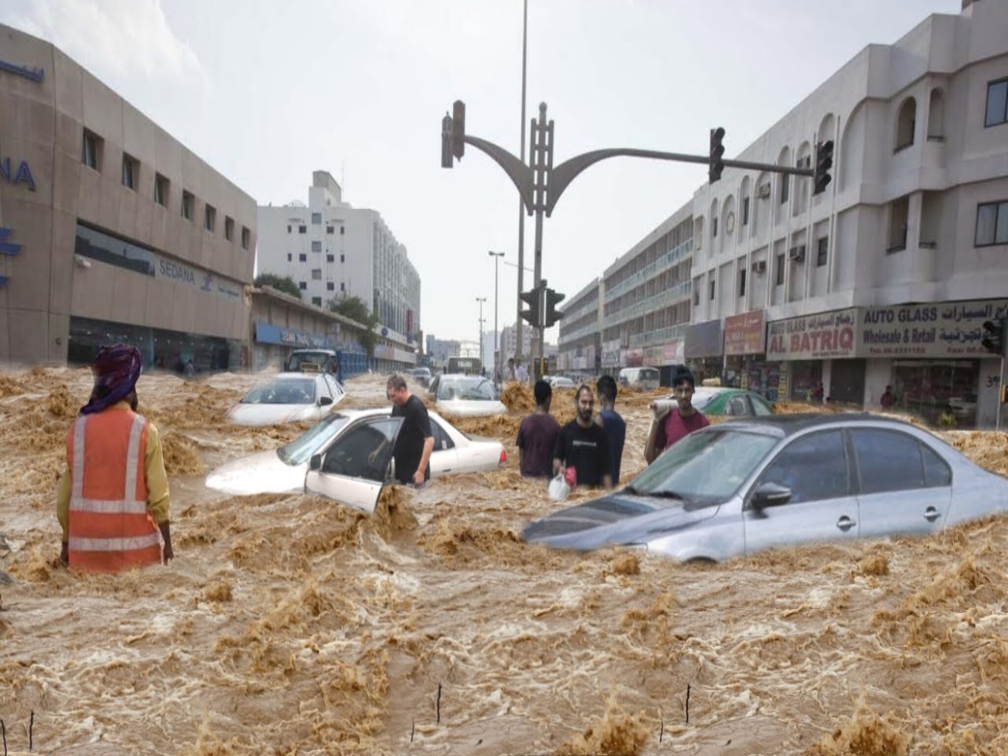 A storm hits areas in the Emirates, and meteorology warns of heavy rain tomorrow