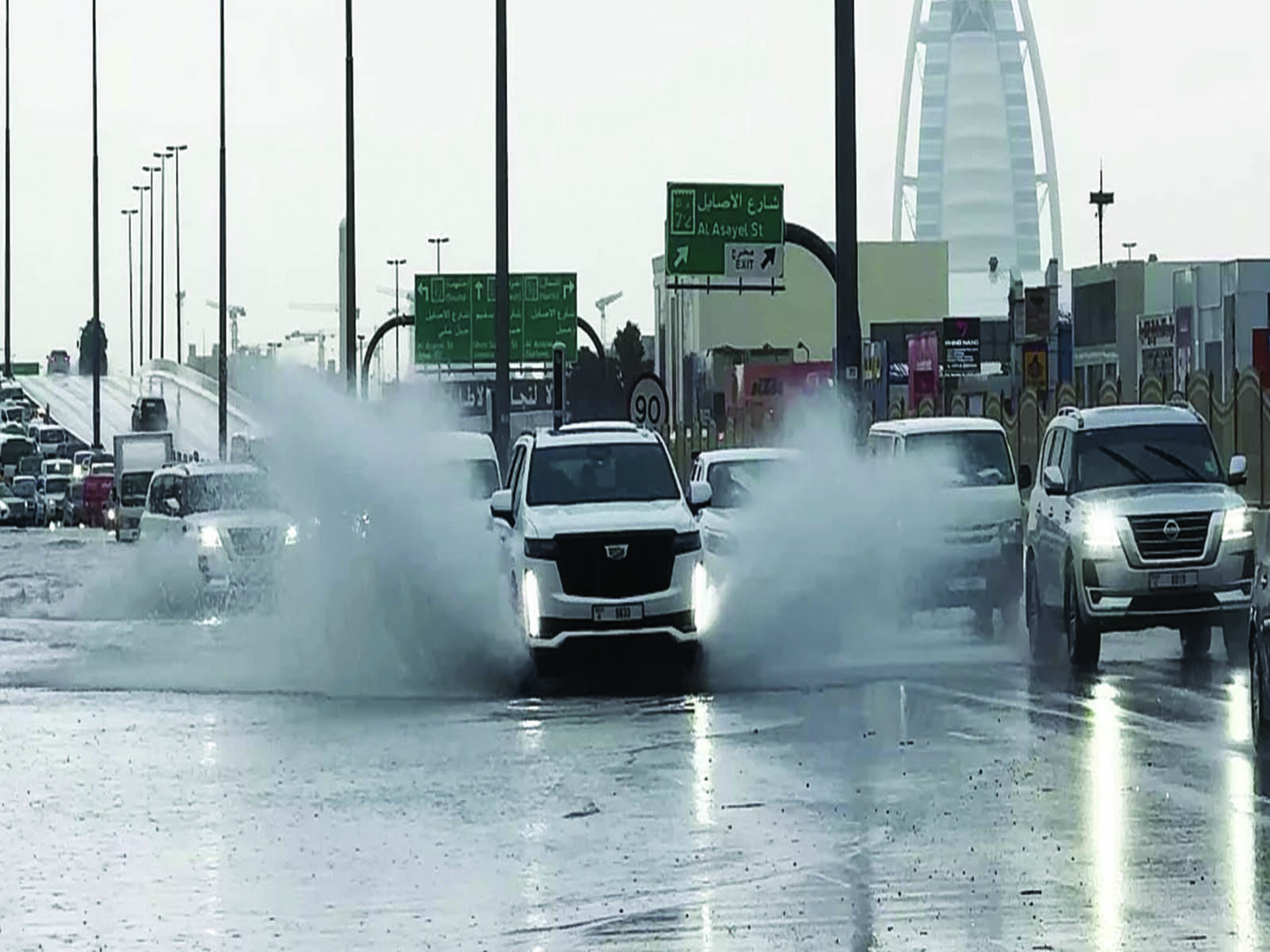 RTA UAE issues a decision regarding the Road conditions in Dubai after the depression