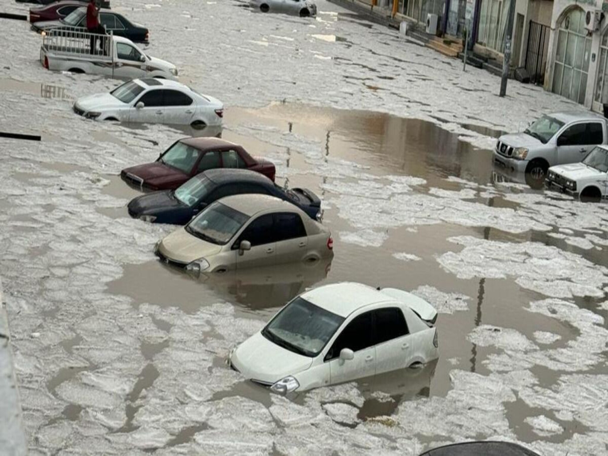 Sharjah provides a free service to owners of rain damaged cars