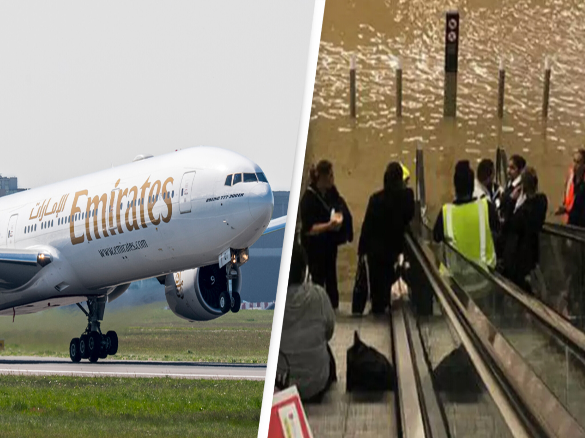 مطار دبي يعلن تعليق عملياته مؤقتا ويلغي ٤٥ رحلة جوية