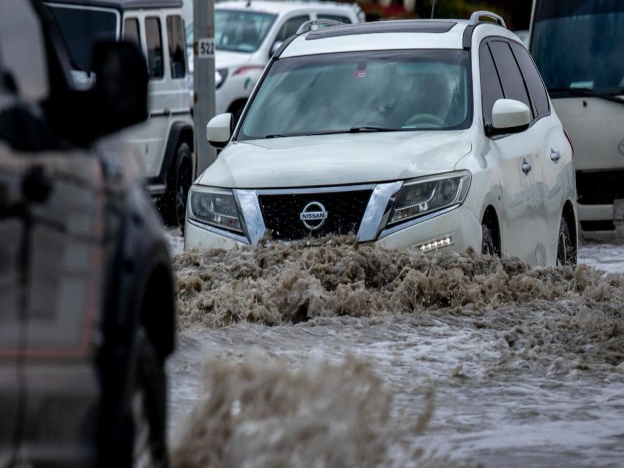 Residents of the UAE are warned of a life-threatening danger due to rainwater collecting on roads
