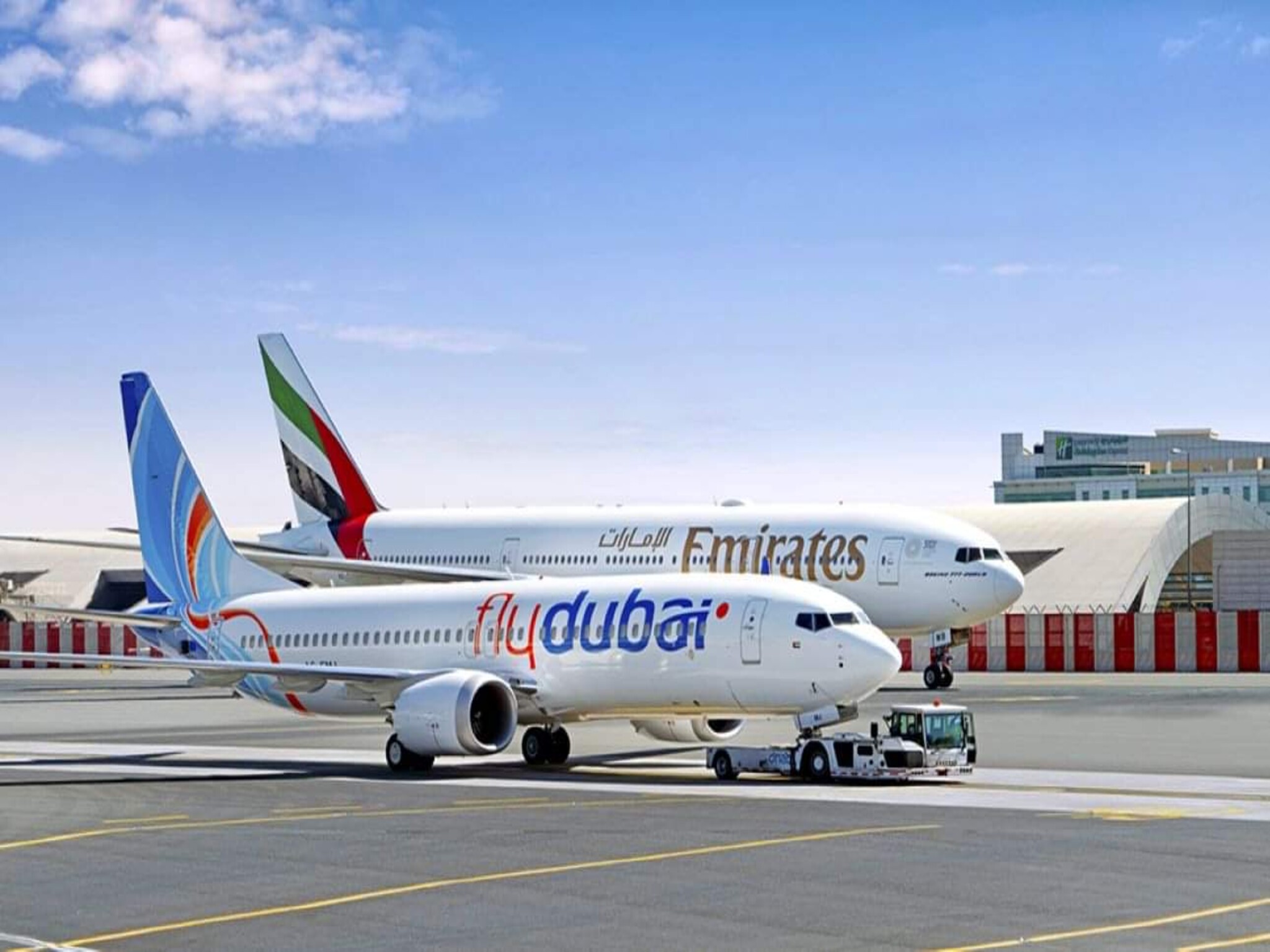 A statement from Emirates Airlines and Flydubai regarding their international flights