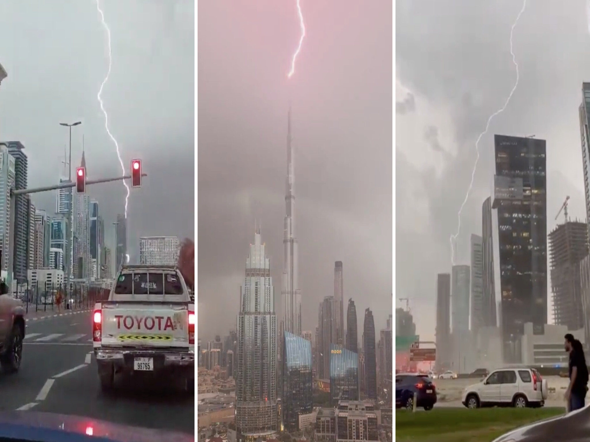 عاصفة الإمارات: تعليق رحلات الحافلات في دبي مؤقتا