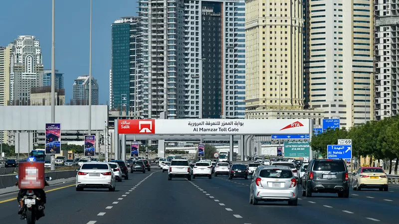 An advertisement for Dubai motorists
