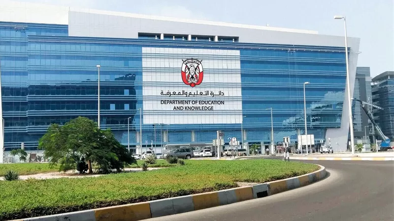the Department of Education and Knowledge in Abu Dhabi